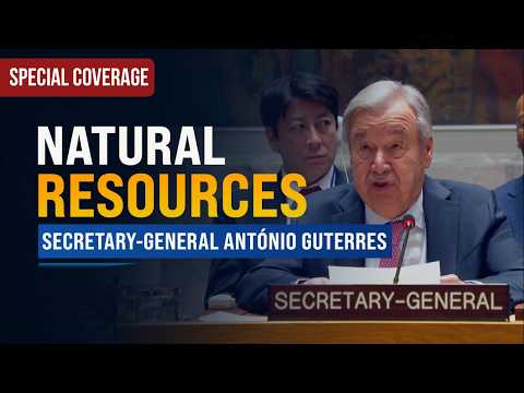 Video Thumbnail: Natural resources governance: Intense geopolitical competition - UN Chief | United Nations