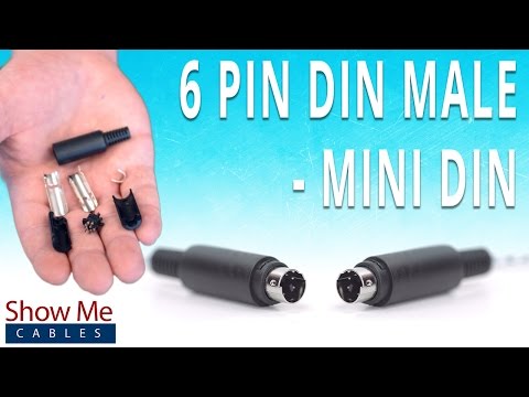 How To Install The 6 Pin Mini DIN Male Solder Connector