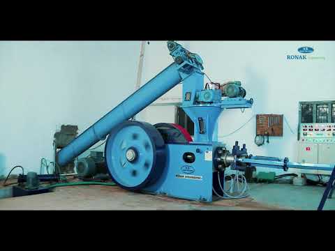 Automatic 1000-1500 kg/hr wood chips briquetting machine