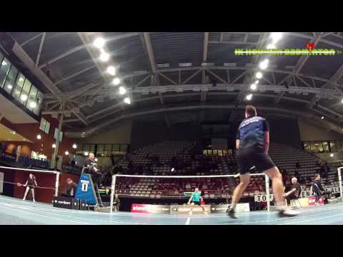 NK badminton 2017: Michiel Kruijt [4] - Sebastiaan Li [Q]