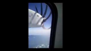 preview picture of video 'Flight Bali to Labuan bajo on a plane propeller'