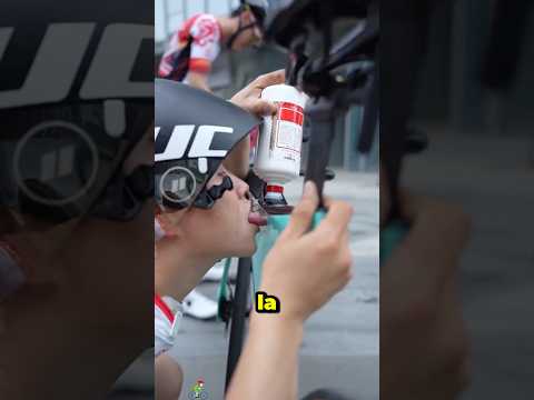 Why do athletes fill their bicycles with water before the competition?#shorts