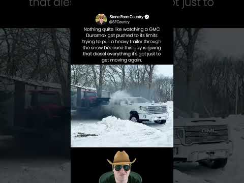 Nothing quite like watching a GMC Duramax get pushed to its limits trying to pull a heavy trailer