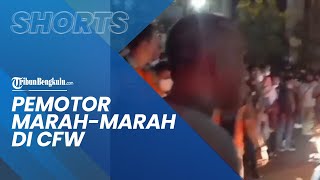 Momen Pemotor yang Diduga Warga Sekitar Marah-marah saat Melewati Kawasan Citayam Fashion Week