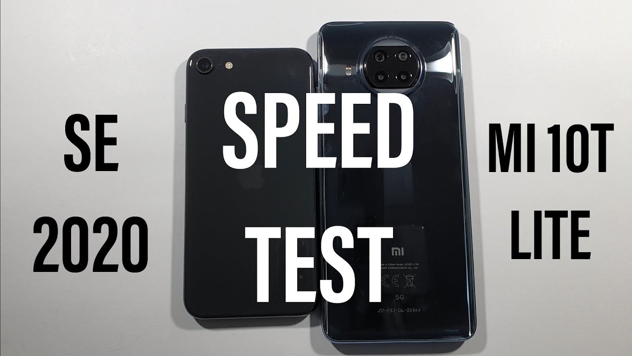 Xiaomi Mi 10T Lite 5G vs Iphone SE 2020 Speed Test