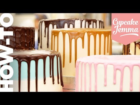 How To Drip the Perfect Drip-Cake - Full Icing Recipe & Technique! | Cupcake Jemma