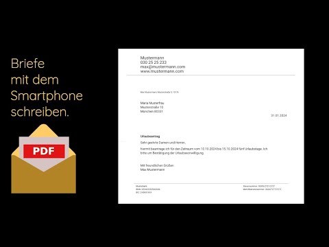 Letters as PDF files