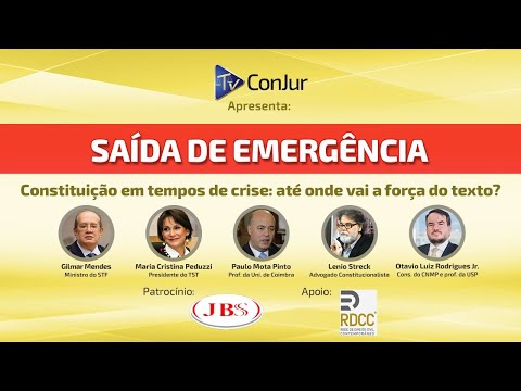 CONJUR – Saída de Emergência – Constituição em tempos de crise