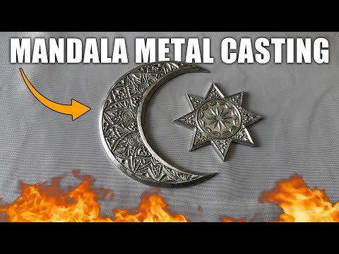 Mandala Metal Casting - How To Make Your Own From Scrap Aluminum!