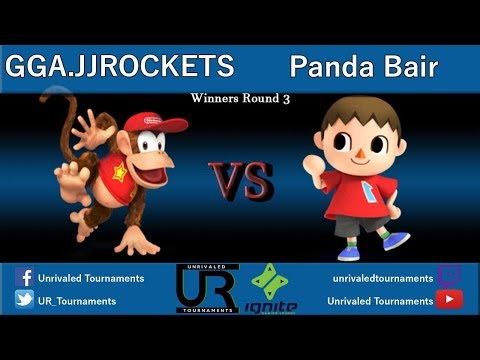 Ignition #9  Winners Round 3 - GGA.JJROCKETS (Diddy Kong) vs Panda Bair (Villager)
