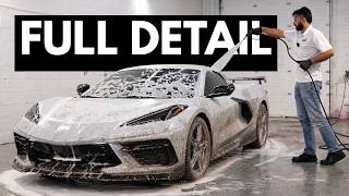 Corvette professional car washing video- Complete exterior and interior detail.