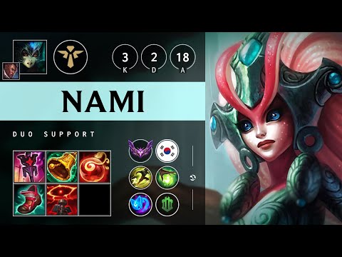 Nami Support vs Galio - KR Master Patch 25.15