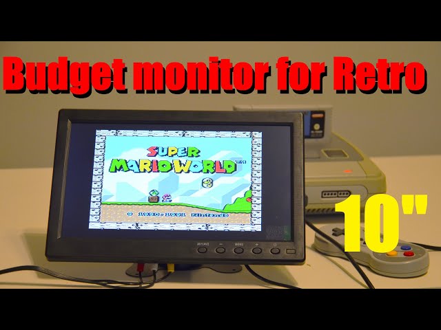 Vídeo relacionado con podofo 10,1 Pulgadas LCD Mini Monitor, Potable Monitor para Ordenador/Vigilancia/Cámara Trasera, con HDMI/VGA/AVI/BNC/USB de Entrada, HDMI Monitor para el Juego, DC 9-30V