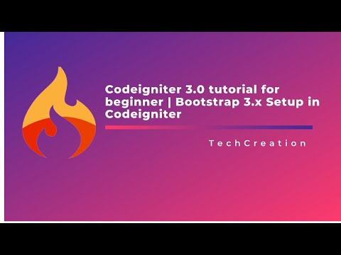 Codeigniter 3 Tutorial For Beginner Bootstrap 3 Setup In Codeigniter