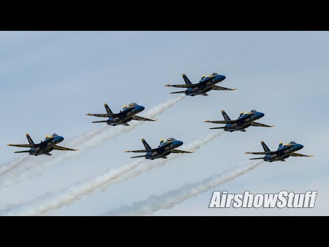 US Navy Blue Angels Flybys - EAA AirVenture Oshkosh 2018