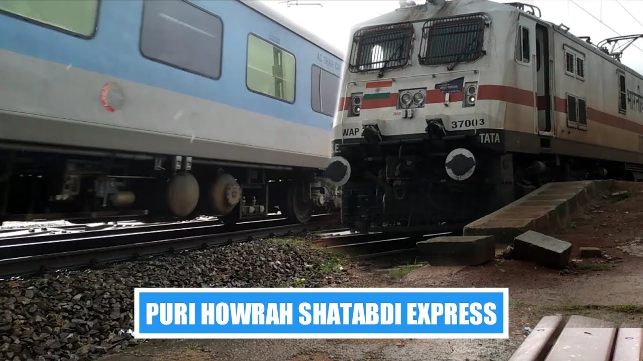Puri Howrah Shatabdi Express is back on track running after lockdown #Shatabdi express