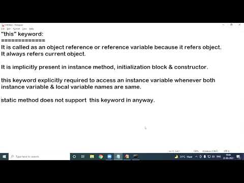 Day 27 Core Java Thisconstructor