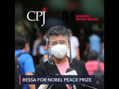 Rappler’s Maria Ressa, media groups nominated for Nobel Peace Prize