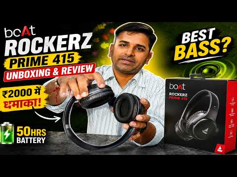 Thumbnail for BoAt Rockerz Prime 415 Review 🔥 Best Budget Wireless Headphones Under ₹2000?