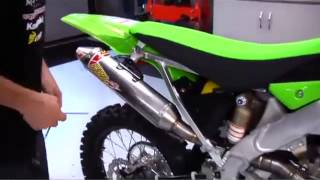 Pro Circuit Installation: Complete Exhaust System - Kawasaki KX 250F