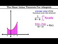 The Mean Value Theorem For Integrals: Average Value of a Function
