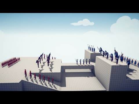 Farmer Team vs Medieval Team - Totally Accurate Battle Simulator TABS