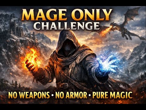 Skyrim Mage Only Challenge – No Weapons, No Armor, Pure Magic [Episode 1] Main Quest