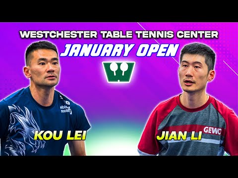 Final Lei Kou Vs Jian Li Table Tennis Center January 2023 Open Finals HD!