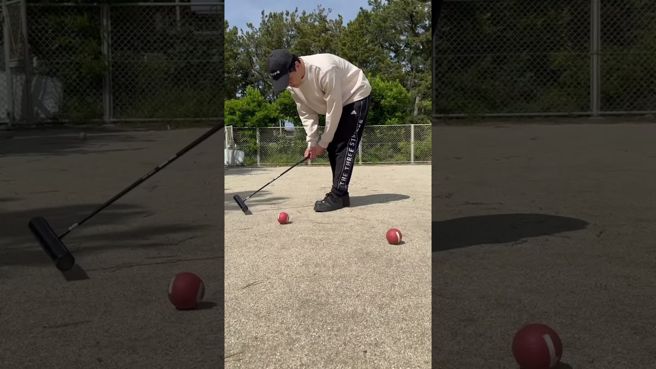 gateball Wood Stick ASMR🪵🪵🌲 #gateball #asmr #wood