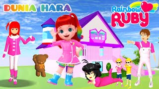Download lagu Yuta is shocked that Mio's hair turned red. Rainbow Ruby 😍 | Rainbow Ruby's house in Sakura City ... mp3