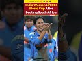 India Lift ICC Women S World Cup After 52 Run Victory Cricket Worldcupfinal Shorts