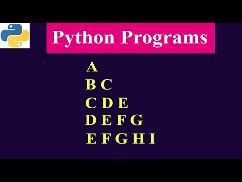 Abc Pattern Printing In Python Programming