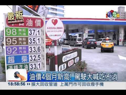 汽柴油漲0.6元! 駕駛大喊吃不消