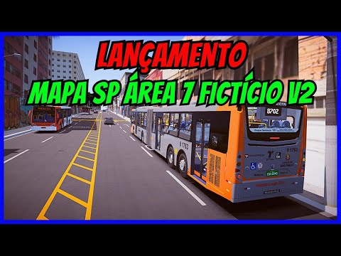 ????Gameplay Novo Mod Mapa SP Área 7 Fictício V2 | Linha 8702 | JD João XXIII | Proton Bus Simulator
