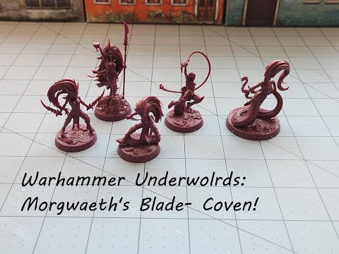 Warhammer Underworlds- Morgwaeth's Blade Coven unboxed and built!