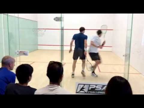 2014 Chicago Open Squash - Final (1st Game) Ryan Cuskelly vs Campbell Grayson