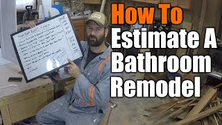How To Estimate A Bathroom Remodel | THE HANDYMAN BUSINESS |