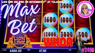 MAX BET BIG WINS on HOT LION LINK Slot. CHASING $102,000.00 GRAND.#maxbet , #slots , #lionlink