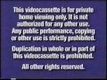 Buena Vista Walt Disney Warning Screen 2000 2003 VHS Version
