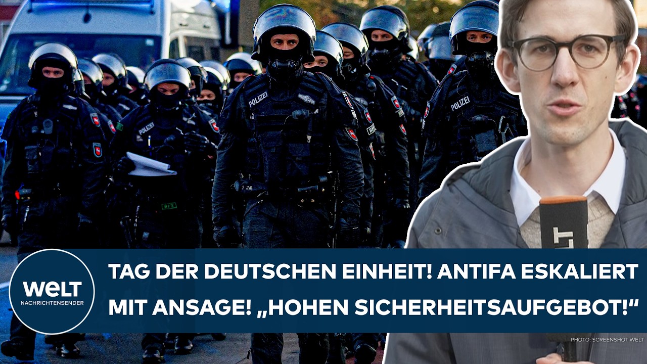 BREMEN: Antifa-Eskalation mit Ansage! Am Tag der Deutschen Einheit! "Hohes Sicherheitsaufgebot!"