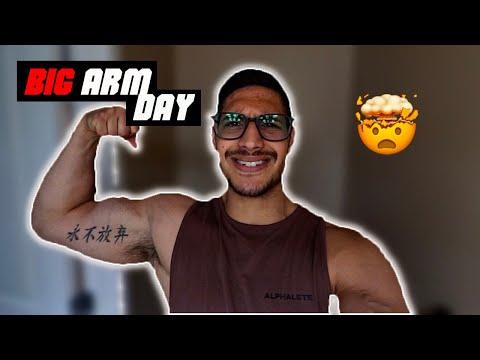 BIG ARM DAY | AT HOME WORKOUT | PHYSIQUE UPDATE