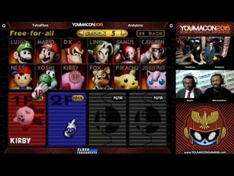 Youmacon 2015 Smash 64 Grand Finals - TetraFlora vs Andykinz