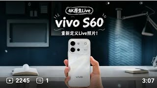 Vivo S60 Review  🔥 7200mAh Battery | 4K Live Photos | Snapdragon 8s Gen 3 😱