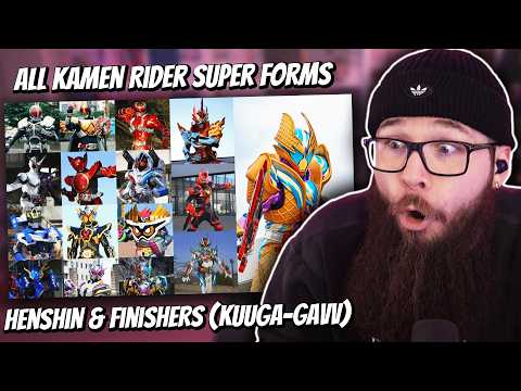 FIRST TIME Watching Every Primary Kamen Rider Super Forms Henshin and Finishers!