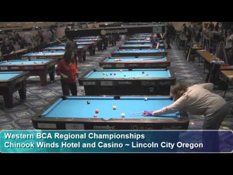 Linn and Diane vs Andrew and Eva - Scotch Doubles