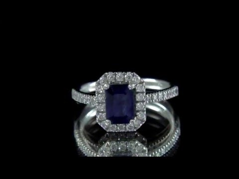 GR006 - Sapphire and Diamond Ring 1.40cts