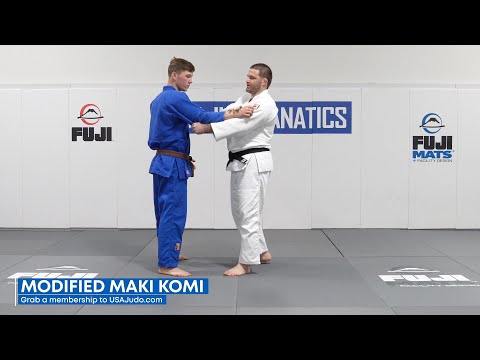 Soto-Makikomi — judo technique demonstration