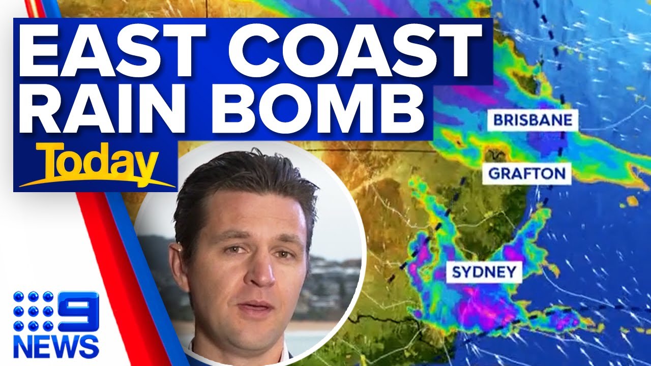 Flood alert as 'dynamic' rain event moves across east coast | 9 News Australia