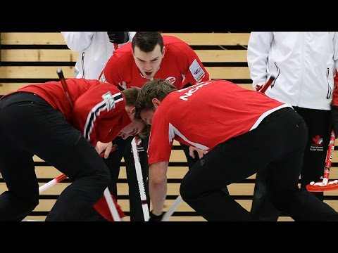 CURLING: SWE-NOR - World Junior Chps 2015 - Men Draw 7