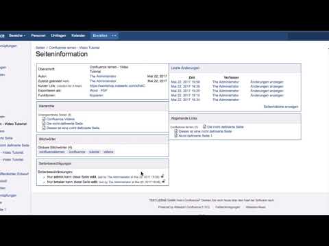 Seiteninformation - Atlassian Confluence lernen #120